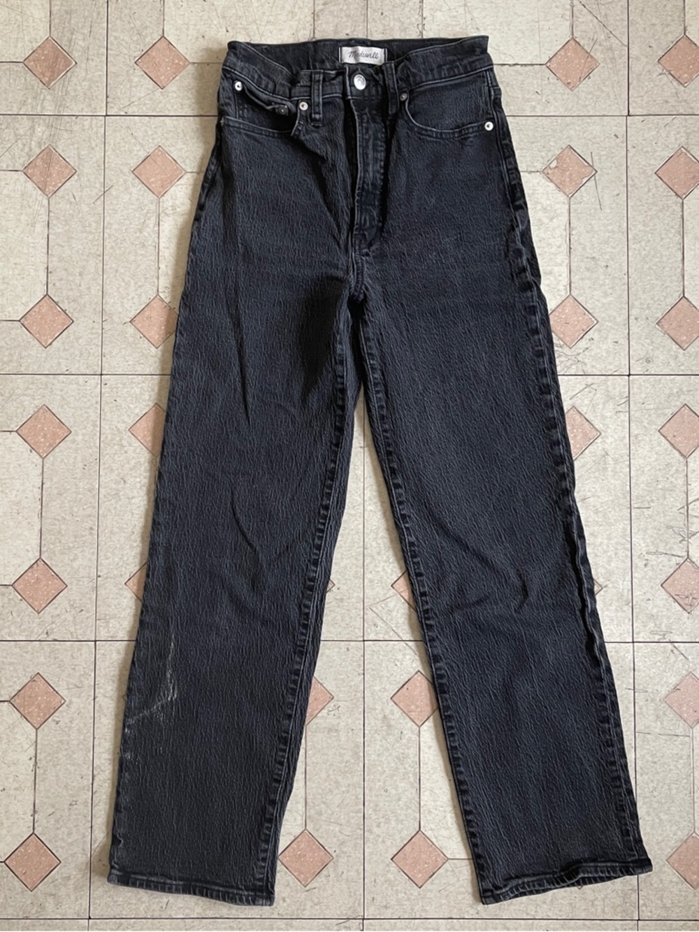 Madewell The Perfect Vintage Wide Leg Jean in Black